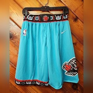 Vancouver Grizzlies Shorts Mens Large Blue NBA Basketball 1995-96 Just Don USA